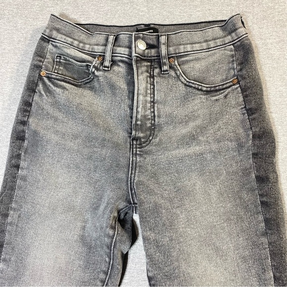 Express Skinny Jeans Womens 4R Gray Two Toned High Rise Stretch Casual Denim - Picture 3 of 14